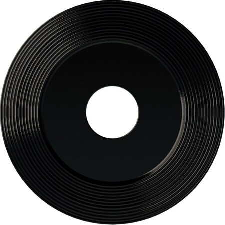 Adonis Ceiling Medallion (Fits Canopies up to 10 1/4"), 16 1/8"OD x 3 5/8"ID x 1"P, Black Pearl